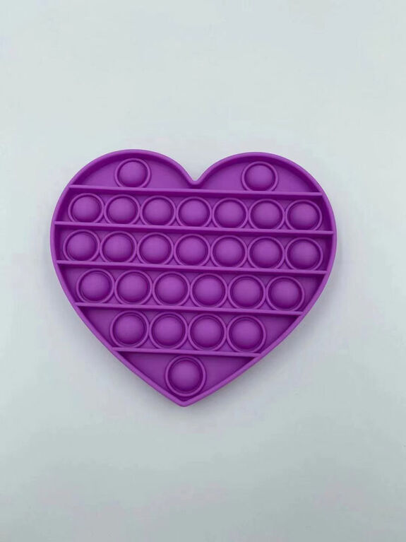ALEX Push Pop Fidget - Heart Purple