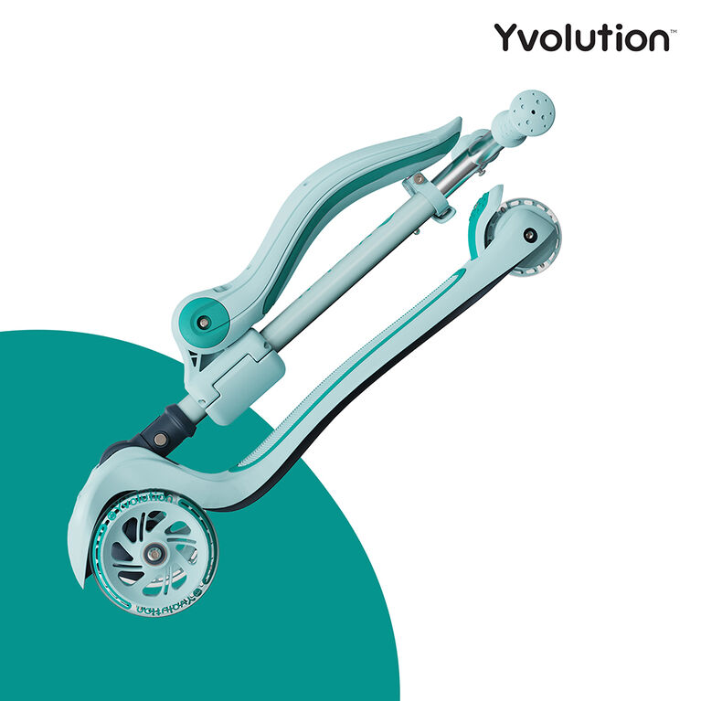 Yvolution Glider 2in1 3-wheel Scooter & Ride-On - Teal