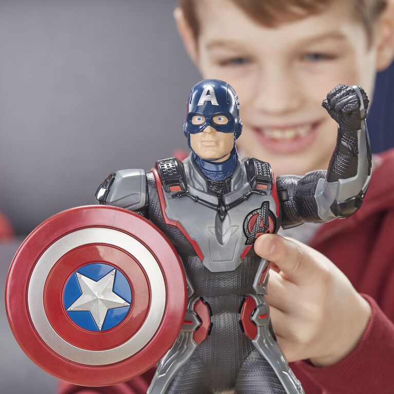 Marvel Avengers : Phase finale - Figurine Captain America Lance-bouclier de 33 cm. - Édition française