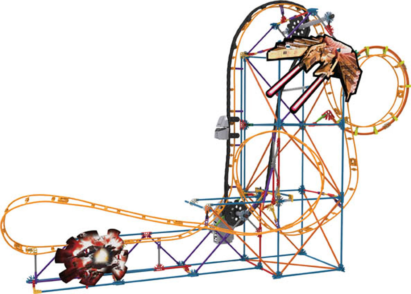 roller coaster building set