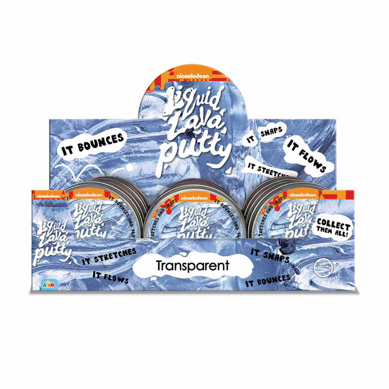 Pâte à modeler Liquid Lava Putty transparente - Notre exclusivité