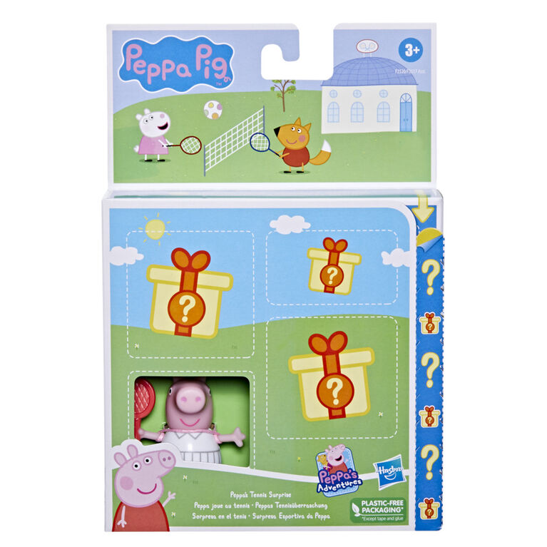Peppa Pig Peppa's Adventures Peppa's Tennis Surprise Figure and Accessory Set