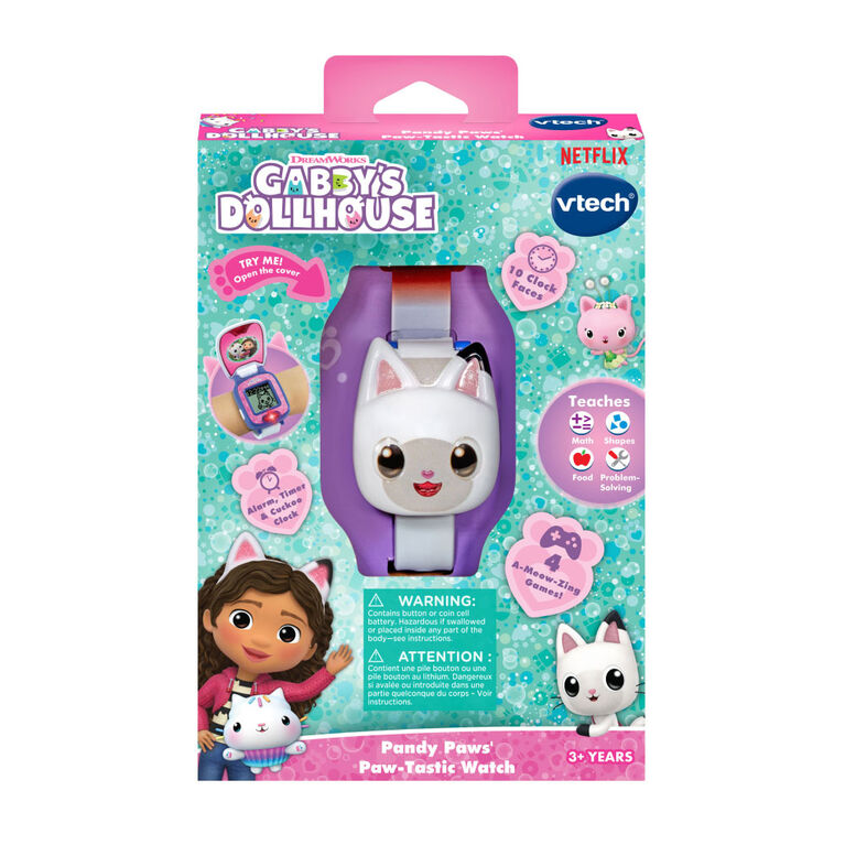 VTech Gabby's Dollhouse Pandy Paws' Paw-Tastic Watch - English Edition