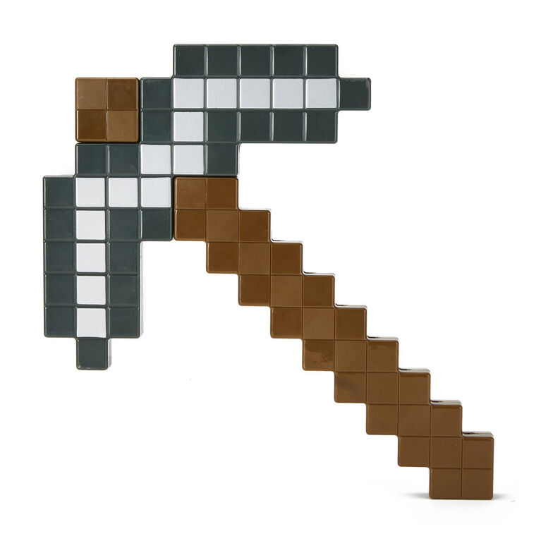 Minecraft Iron Pickaxe Toys R Us Canada An iron pickaxe has attack damage of +4 when used as a weapon. minecraft iron pickaxe