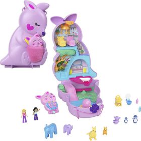 Polly Pocket Sac à main Mama et Joey Kangourou, 2poupées