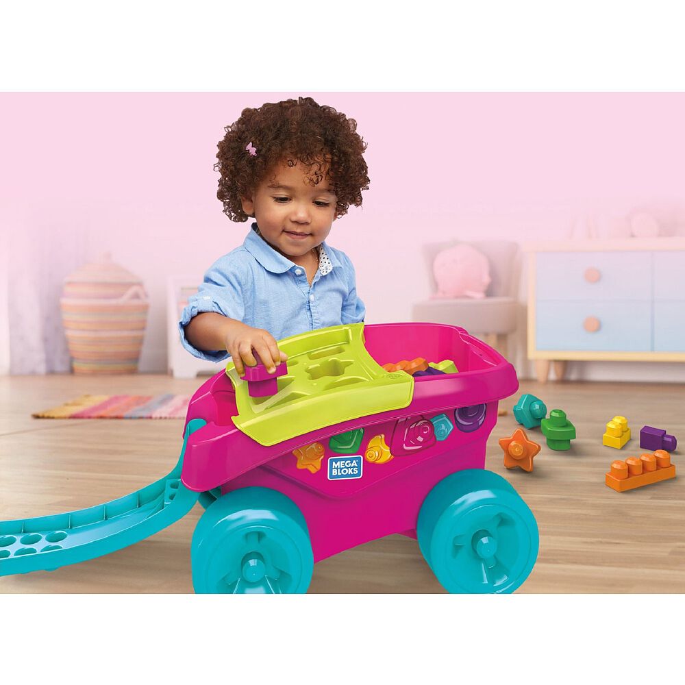 mega bloks wagon pink
