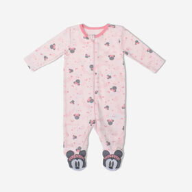 Disney Minnie Mouse Character Footed Sleeper  Pink  0M