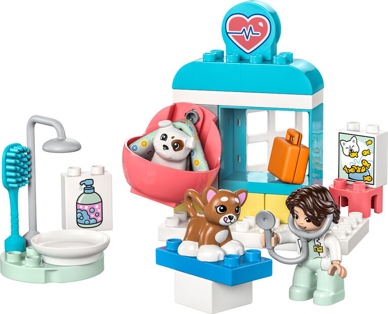 LEGO DUPLO Town Visit to the Vet Clinic Toy, Pretend Play Toy 10438