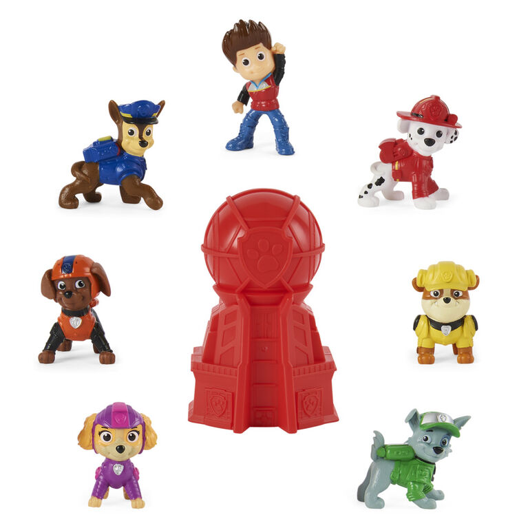 PAW Patrol, Movie 2-inch Collectible Blind Box Mini Figure with Ultimate City Tower Container (Style May Vary)