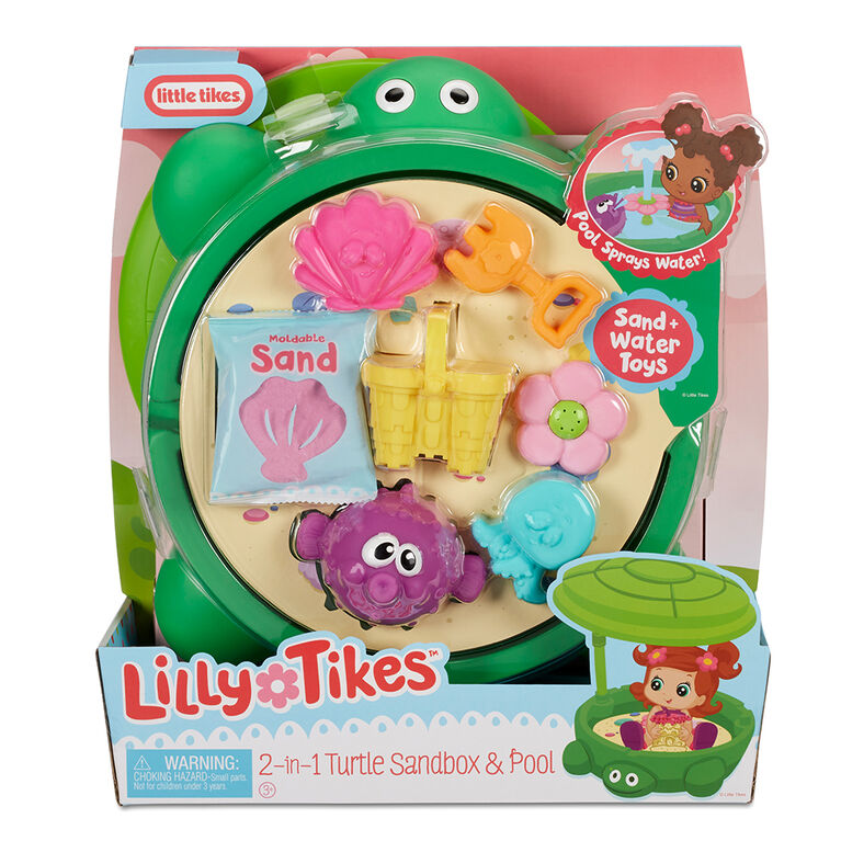 Lilly Tikes 2-in-1 Turtle Sandbox & Pool Doll Playset from Little Tikes