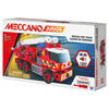 Meccano Junior, Kit de construction STEAM, Camion de pompiers avec effets sonores et lumineux
