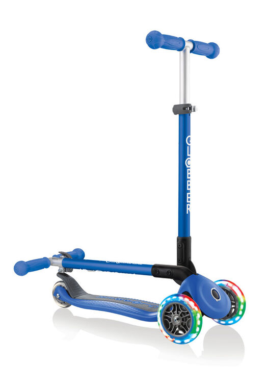 Primo Pliable Scooter avec Lumière - Bleu