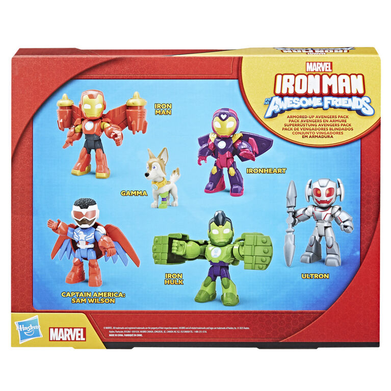 Marvel Iron Man and his Awesome Friends Armored-Up Avengers Pack Action Figure Set