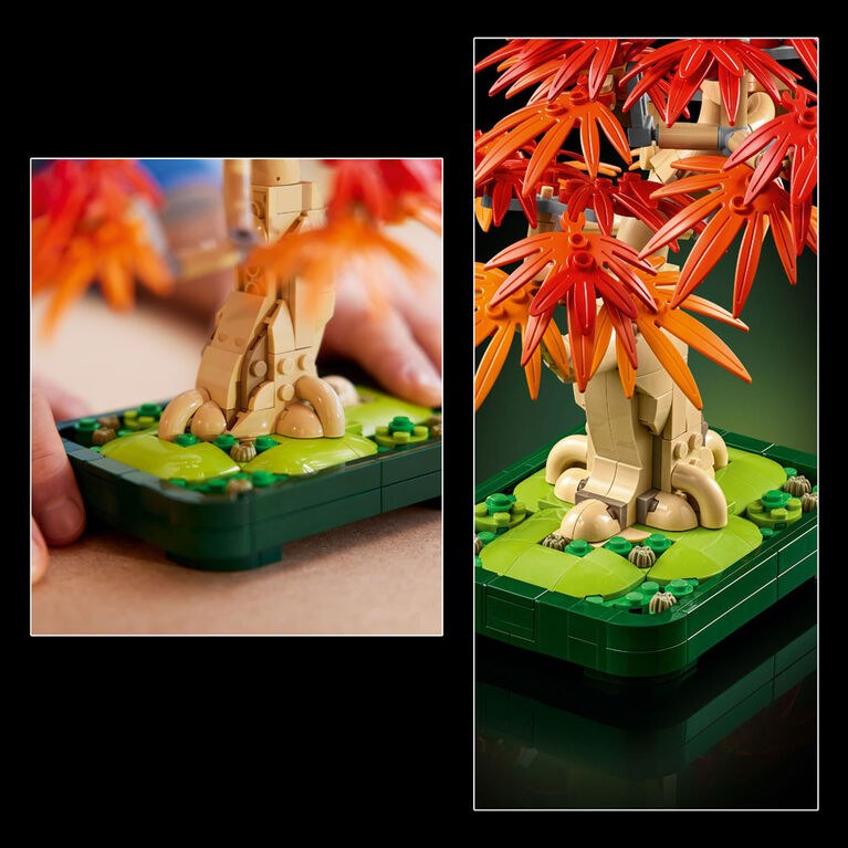 LEGO Botanicals Japanese Red Maple Bonsai Tree - Home Decor DIY Kit for Adults 18+ - 10348