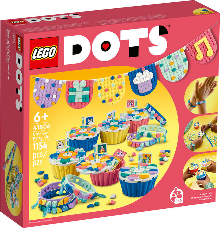 LEGO DOTS Ultimate Party Kit 41806 DIY Craft Decoration Kit (1,154 Pieces)