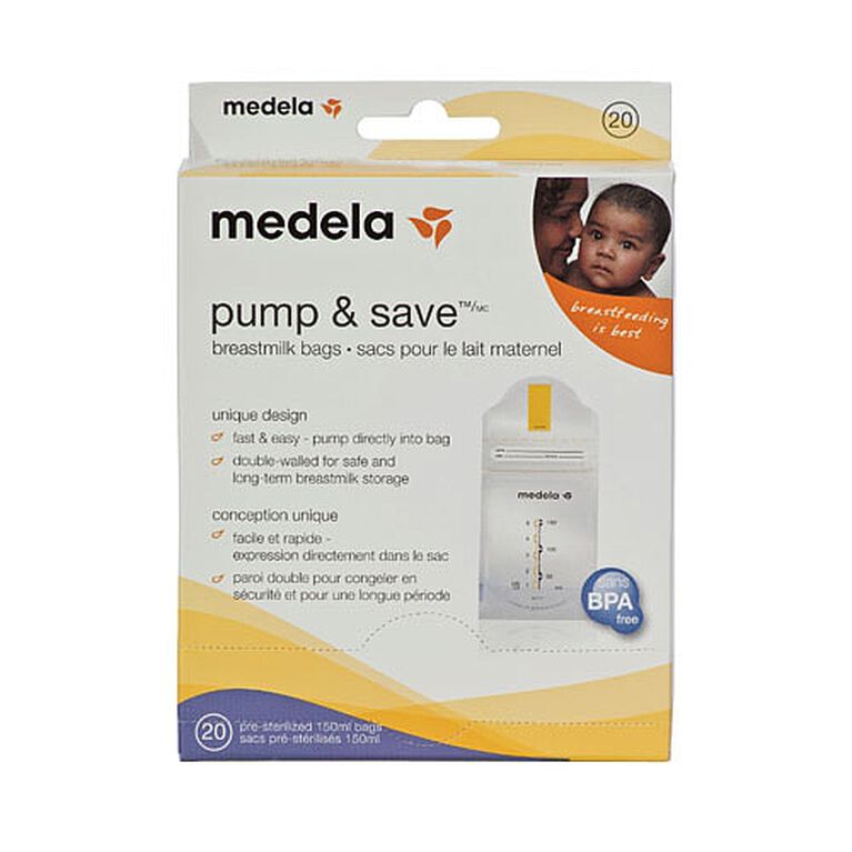 Medela Pump & Save Breastmilk Bags - 20 pack