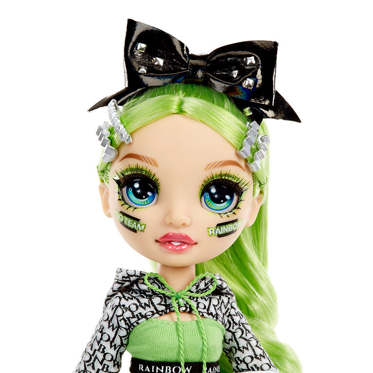 Rainbow High Cheer Jade Hunter - Green Fashion Doll with Pom Poms