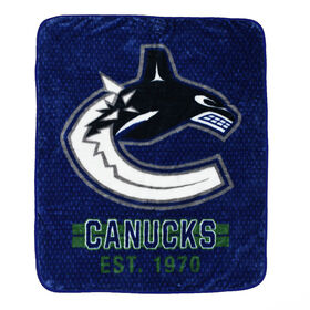 NHL Vancouver Canucks Plush Super Soft Blanket, 40" x 50"