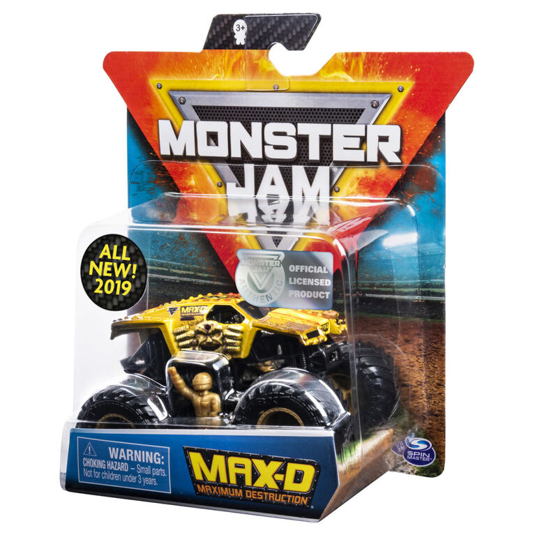 Monster Jam, Official Max D Monster Truck, Die-Cast Vehicle, Arena Favorites Series, 1:64 Scale