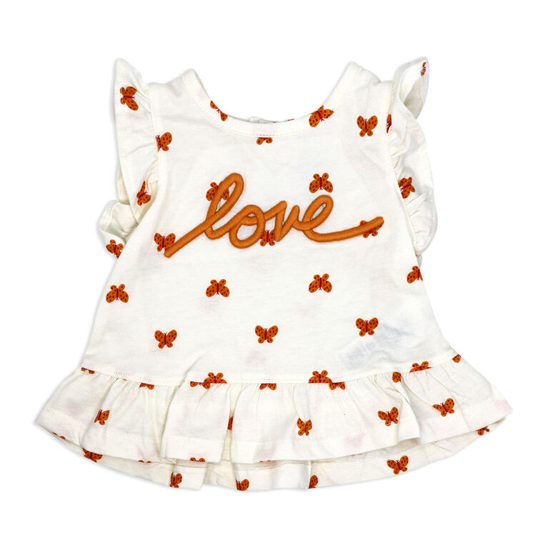 Sterling Baby 3 Piece Short Set: Peach Love