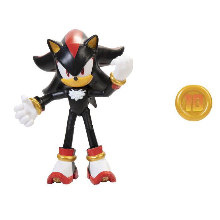 SONIC - 4" Figures with Accessories - Wave 1 - Shadow with Super Ring Accessory