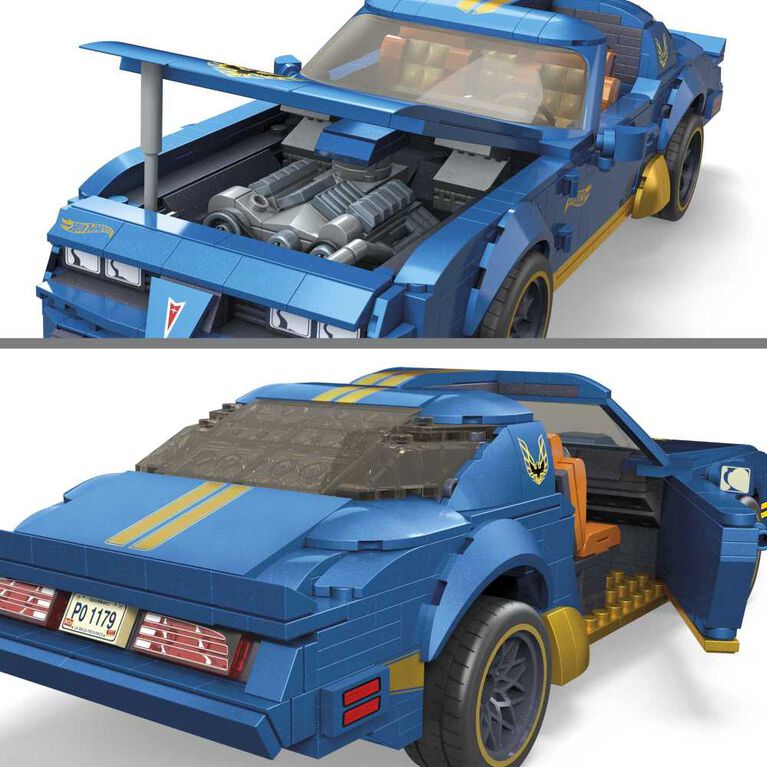 MEGA Hot Wheels '77 Pontiac Firebird (1:18 Scale) Collectible Building Set (844 pcs)