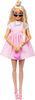 Barbie Deluxe Style Doll #3 in Pastel Pink Barbiecore Dress with Oversized Bow, Blond Hair