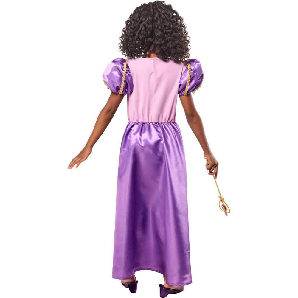 Rubies Royal Princess Costume Dress with Gold Tiara, Girls Small (Size 6-7)