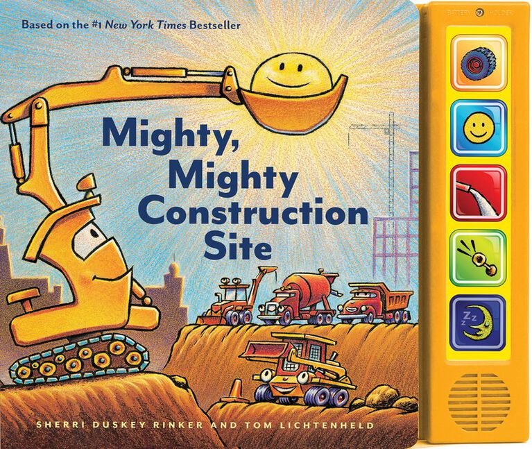Mighty, Mighty Construction Site Sound Book (Books for 1 Year Olds, Interactive Sound Book, Construction Sound Book) - Édition anglaise