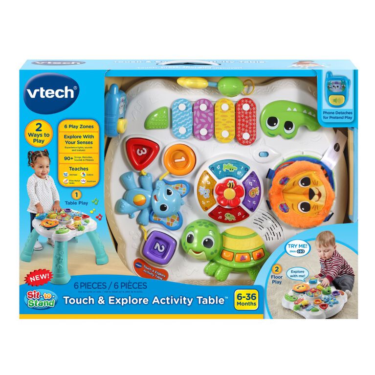VTech Table d'activitiés sensorielle des P'tits loulous - Édition anglaise