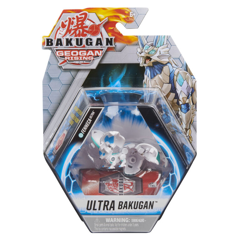 Bakugan Ultra, Fenneca, Figurine Geogan Rising articulée de 7,6 cm et carte à collectionner