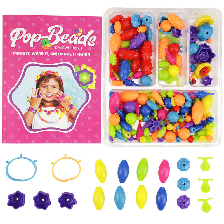 SpiceBox Children's Activity Kits Fun With Pop Beads Jewelry - English Edition