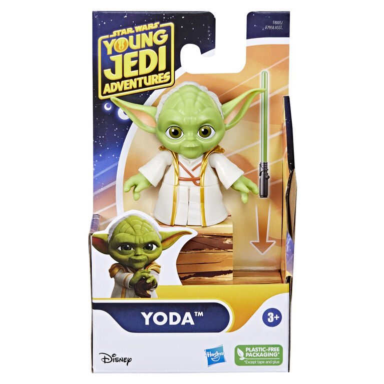 Star Wars Young Jedi Adventures Yoda Action Figure, Star Wars Toys, Preschool Toys (3 Inch)