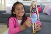 Barbie Fashionistas Doll #202 with Wavy Blond Hair, Girl Power Dress and Accessories