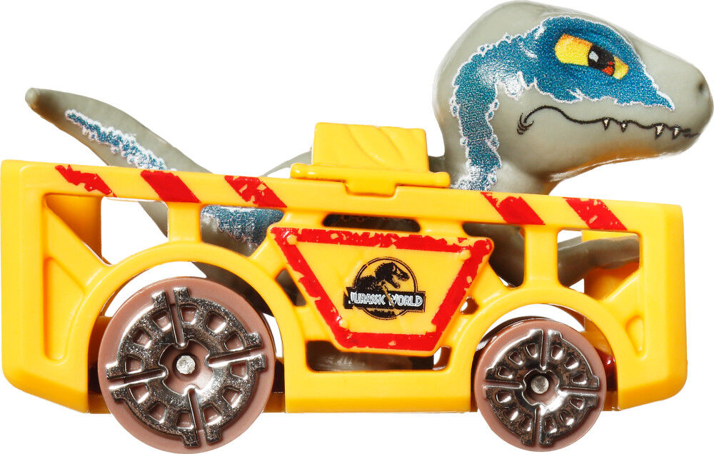 Hot Wheels RacerVerse Die-Cast Vehicle with Blue the Raptor Driver