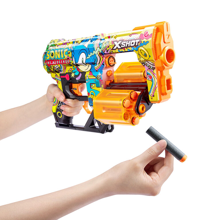 XSHOT Skins Dread Blaster - Hyper Spike Skin (12 Darts) by ZURU