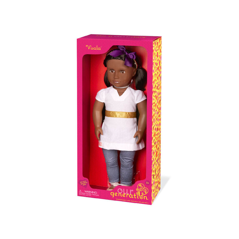 Our Generation - Doll w/Tunic & Beaded Headband, Visala