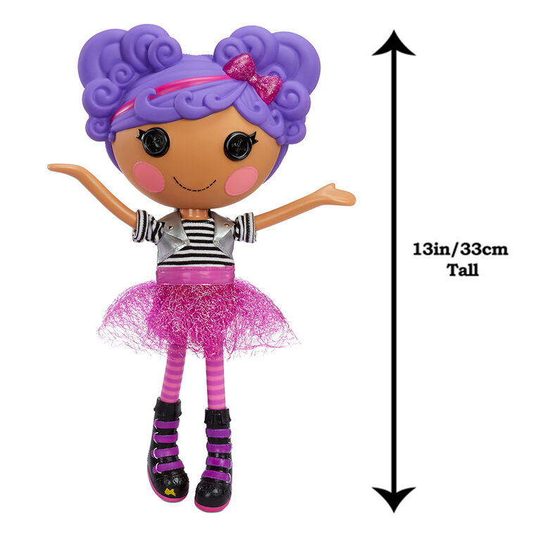 Lalaloopsy Doll - Storm E. Sky with Pet Cool Cat, 13" rocker musician purple doll