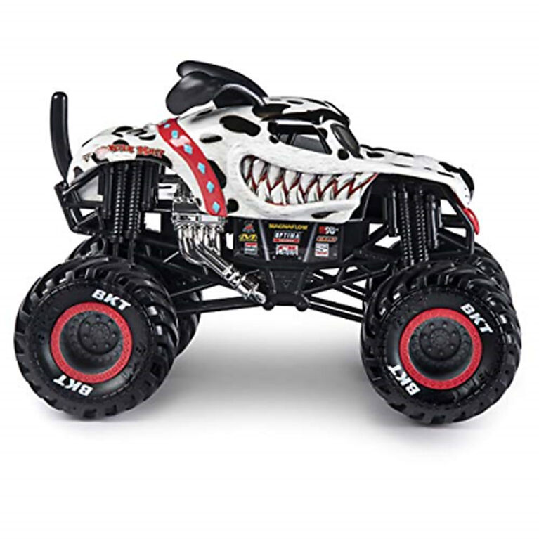 Monster Jam, Monster truck authentique Monster Mutt Dalamatian en métal moulé à l'échelle 1:24