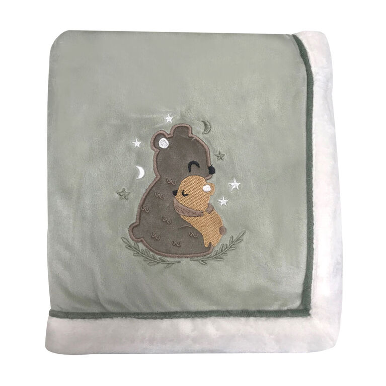 Koala Baby - Sage Bear Mama & Baby 2 Layer Blanket