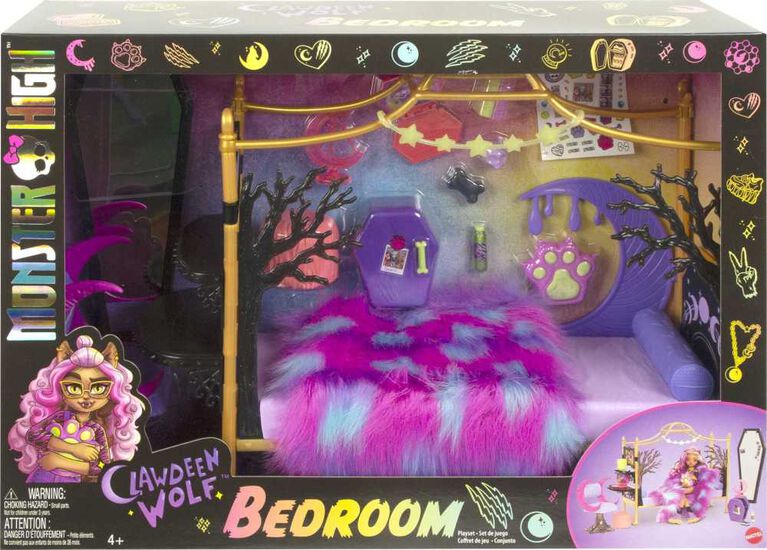 Monster High Toys, Clawdeen Wolf Bedroom Playset