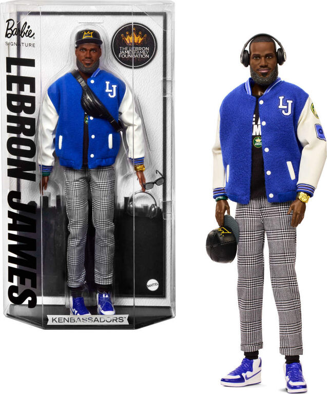 Barbie Signature LeBron James Kenbassadors Doll Collectible with Varsity Jacket Outfit & Accessories