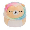 Flip-a-mallows 12,7 cm - Lion à la crinière arc-en-ciel et éléphant au ventre arc-en-ciel