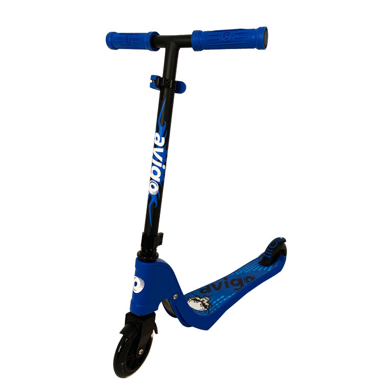 Avigo Kick Scooter With Light Up Wheels - Blue