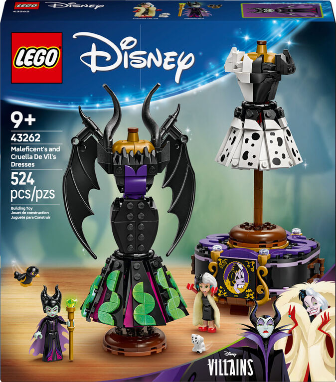 LEGO Disney Villains Maleficent's and Cruella De Vil's Dresses Kids Toy for Kids Ages 9+ - 43262