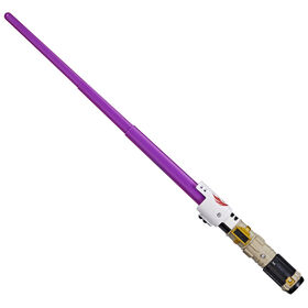 Star Wars Lightsaber Forge Mace Windu Extendable Purple Lightsaber Toy, Customizable Roleplay Toy