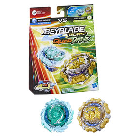 Beyblade Burst QuadDrive Magma Roktavor R7 and Gilded Balderov B7 Spinning Top Dual Pack