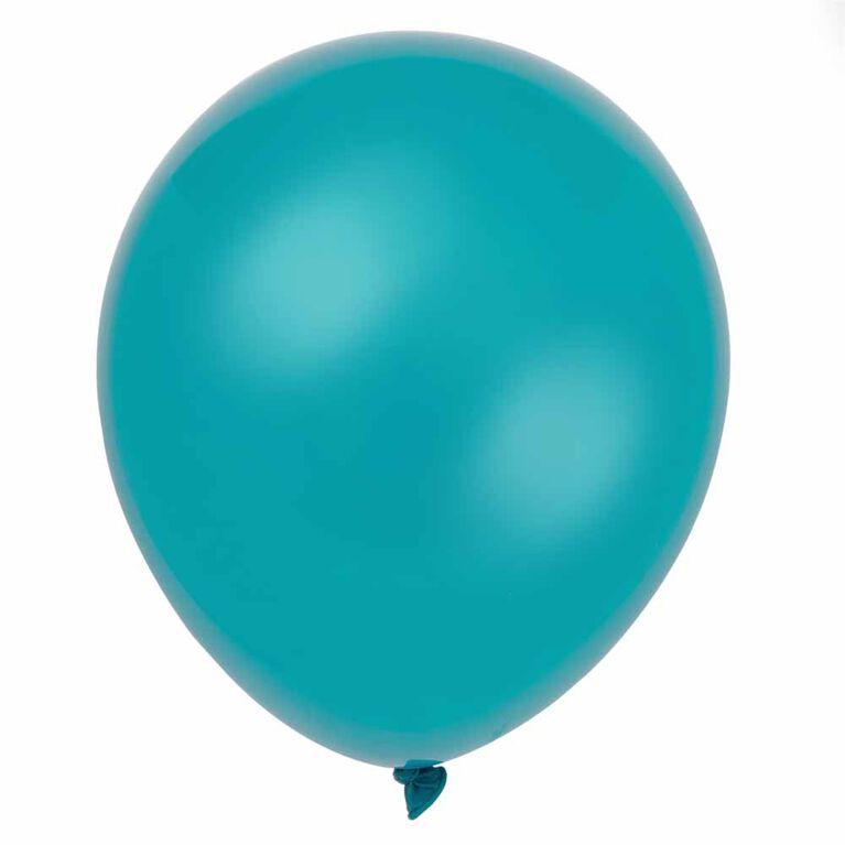 12" Latex Balloons, 10 pieces - Teal