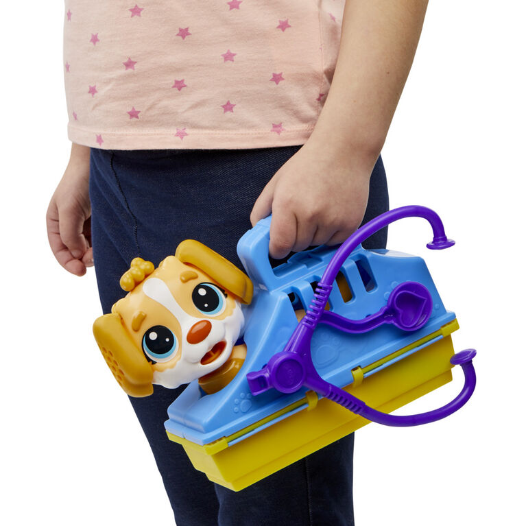 Play-Doh Care 'n Carry Vet Playset with Toy Dog, Storage, 10 Tools, and 5 Modeling Compound ...