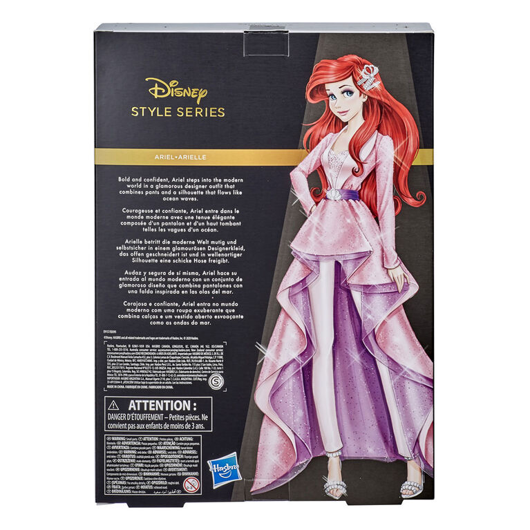 Disney Princess Style Series 07 Ariel, Fashion Doll in Modern Style with Earrings and Shoes, Collectable Doll